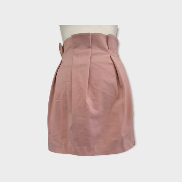 Tobi High Waist pleated mini skirt Blush pink sz medium - Picture 3 of 10